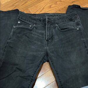 American Eagle Outfitters Men's Black Straight Jeans